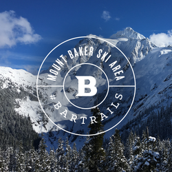 A mountain with snowy peaks.